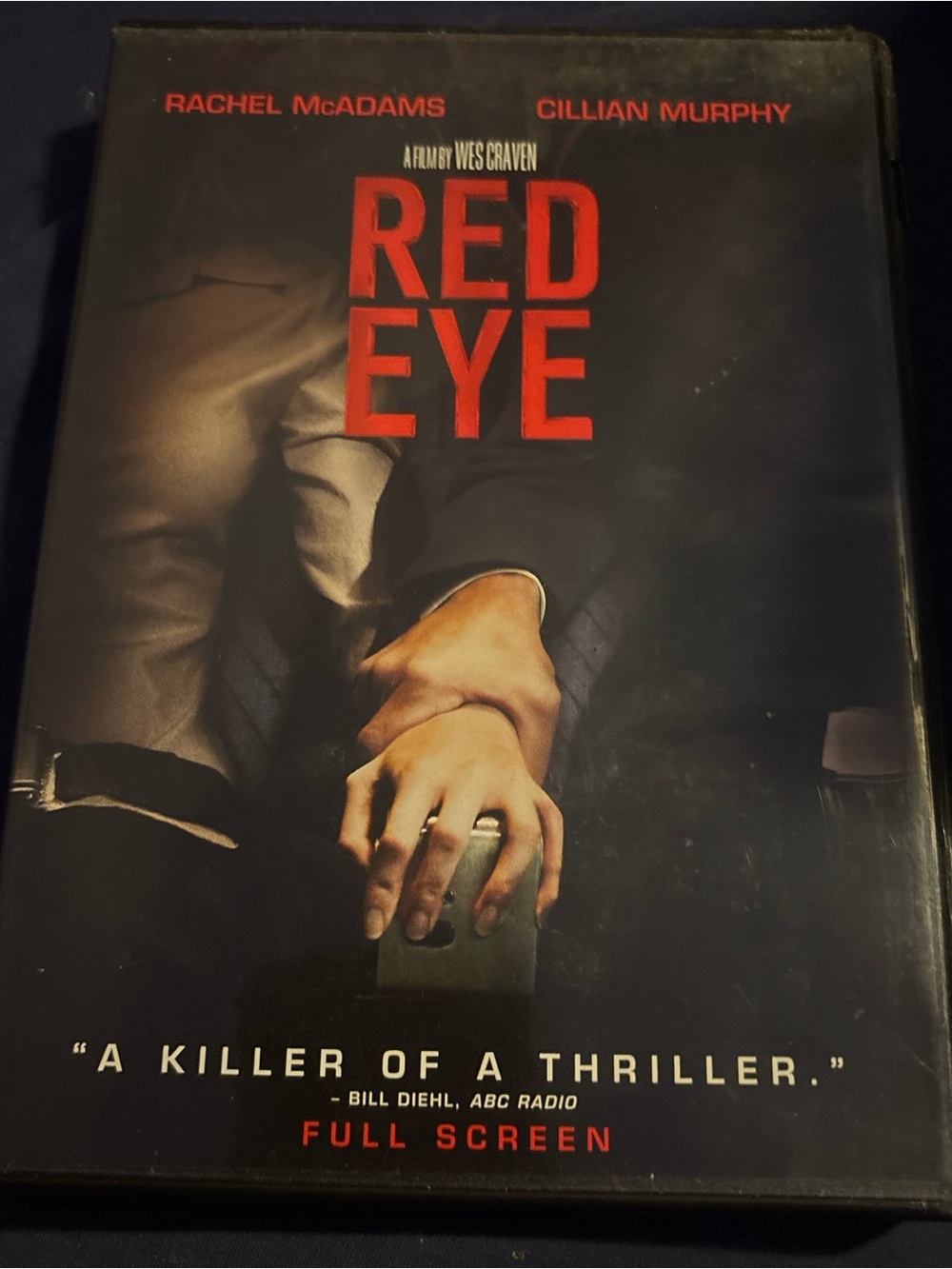 Dreamworks RED EYE DVD - Black & Red Cover